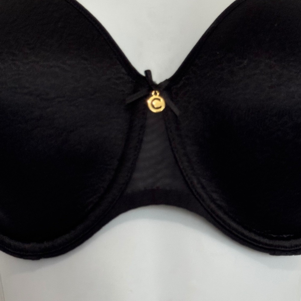 Chantelle Bra Black Full Coverage Underwire‎ Supportive Size 34DDD - Picture 2 of 9
